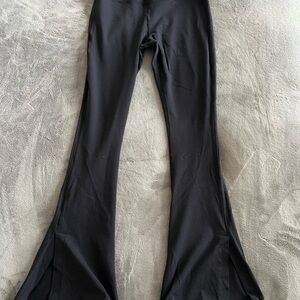 Splits59 Black Split- Flared Leggings